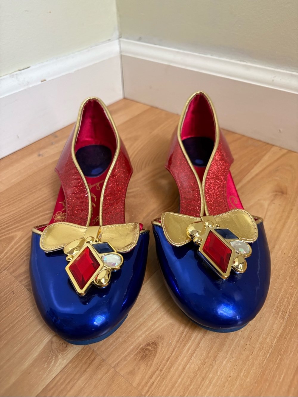 Disney Snow White Blue and Red Jewel-Embellished Flats - Picture 2 of 9